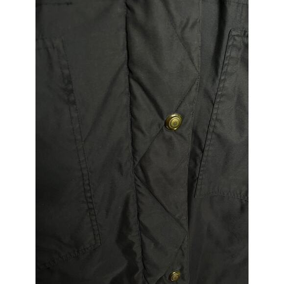 Woolrich Vintage Black Extra Long Parka Jacket w/ Detatchable Fur In Black - Picture 11 of 16